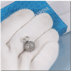 Zilveren hanger of bedel tennisbal 