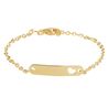 Geelgouden babynaamplaat armband 11-13 cm