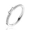 Zinzi zilveren ring baguette zirkonia wit ZIR2133