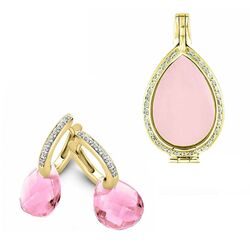 MY iMenso set verguld zirkonia roze