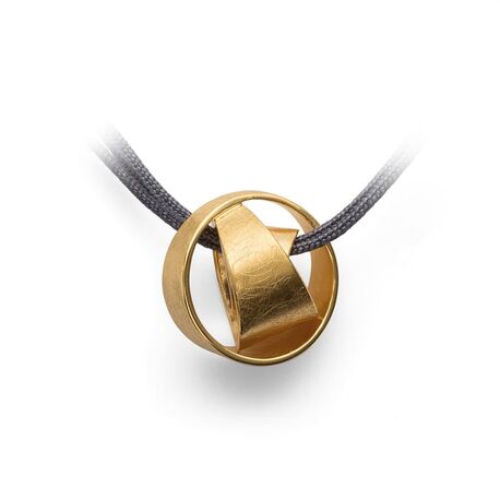 Bastian Inverun verguld zilveren hanger knot 38320 Zilver.nl