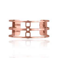 Les Georgettes 25 mm clip-horloge armband Rayures rosé