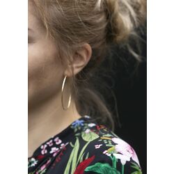 Geelgouden  oorringen gouden creolen verschillende maten ronde buis 1,8 mm dik