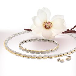 Boccia titanium bicolor ketting 0803-02