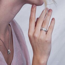 Zinzi blauw witte ring zirkonia ZIR2012B