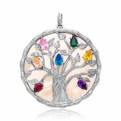 Julie Julsen tree of life hanger multicolor parelmoer