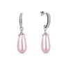 Spark charm oorbellen licht roze