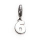 Zilveren charms cijfer 6