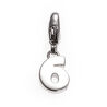 Zilveren charms cijfer 6
