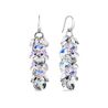 Spark Frou Frou oorbellen zilver Aurora Borealis