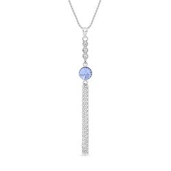 Spark Ballena necklace blauw Swarovski