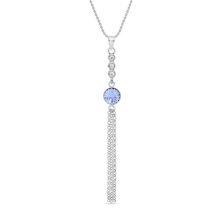 Spark Ballena necklace blauw Swarovski