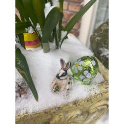 Saturno zilveren konijn met wortel