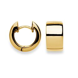 Bastian Inverun brede vergulde oorringen 26620