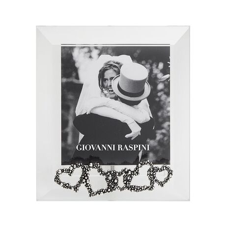 Giovanni Raspini fotolijst met zilveren hartjes 8,5 x 9,5 cm