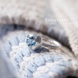 Zilveren ring Miracle Blossom blauw topaas Bastian Inverun 38841