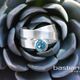 Bastian Inverun zilver wikkel ring blauw topaas 38951