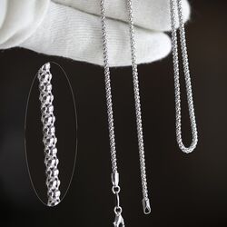 zilveren ketting diabomba 92 cm 27-0035 MY iMenso