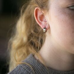 Matte creolen van BOCCIA Titanium 0503-01