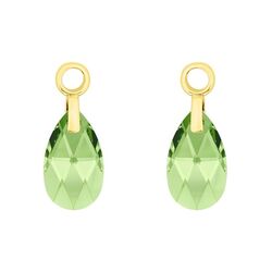 MY iMenso Pera creoolhangers Peridot zilver