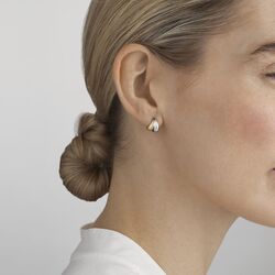 Georg Jensen 18 karaat geelgouden Curve oorstekers 100017501