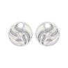 MY iMenso Creoli aanhangers rond parelmoer 12-2158