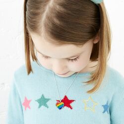 Little Star Bryony hart medaillon gekleurd emaille