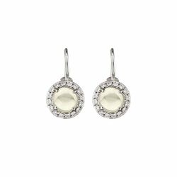 MY iMenso Pura oorbellen set wit zirkonia 9mm