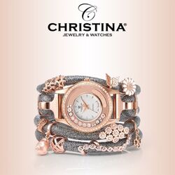 Christina leren armband 601-70 silver