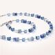 Coeur de Lion collier sodaliet hematiet blauw 4017-10-0700