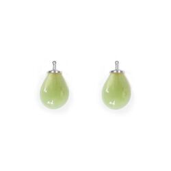 Heide Heinzendorff pastel groene aanhangers E75 kleur 52 zilver