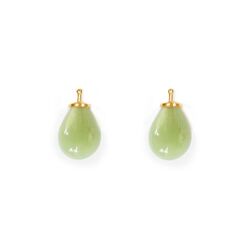 Heide Heinzendorff pastel groene aanhangers E75 kleur 52 zilver