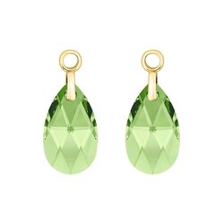 MY iMenso Pera aanhangers 22 mm Peridot zilver