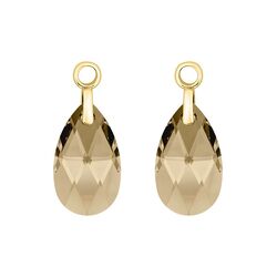 MY iMenso Pera aanhangers 22mm Golden Shadow zilver
