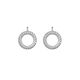 Heide Heinzendorff cirkel aanhangers kristal E77 01 zilver