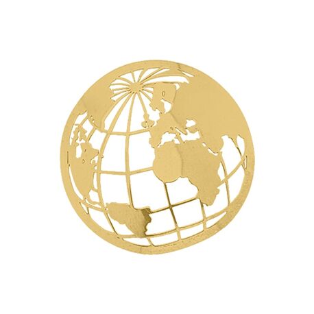 MY iMenso 33mm vergulde cover wereldbol 33-0727