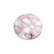 MY iMenso 33 mm Grande insignia mozaiek roze wit