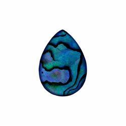 MY iMenso 25 mm Goccia insignia blauwe abalone