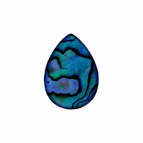 MY iMenso 25-1458 Goccia insignia blauwe abalone