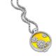 Zilveren ketting met medaillon Daisy Sunlight