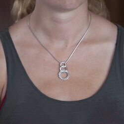 Zilver hanger cirkels zih1367 Zinzi