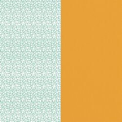 Les Georgettes Aqua Pollen inlay 40mm groen met witte stippen en donkergeel