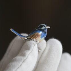 Saturno blauw winterkoninkje zilver, zo mooi