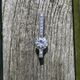 Zilveren hanger met witte zirkonia