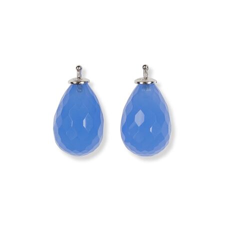 Heide Heinzendorff azur blauwe druppelaanhangers E53