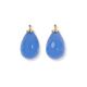 Heide Heinzendorff azur blauwe druppelaanhangers E53