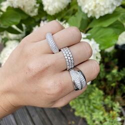 zilveren ring met rondjes en zirconia ZINZI ZiR760