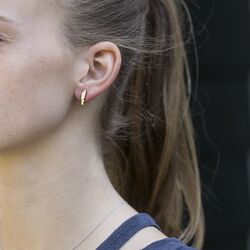 Boccia Titanium vergulde oorstekers 05046-03