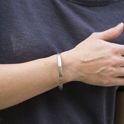 slavenarmband bicolor titanium met diamantjes Boccia