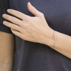 Boccia Titanium armband met diamantjes 03038-03